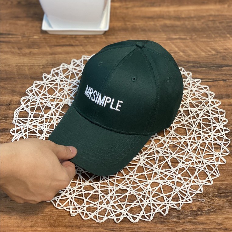 Mũ lưỡi trai, Nón kết xuất khẩu Zeni Store thêu chữ nổi MR.Simple Siêu HOT Freeship, Full Hộp