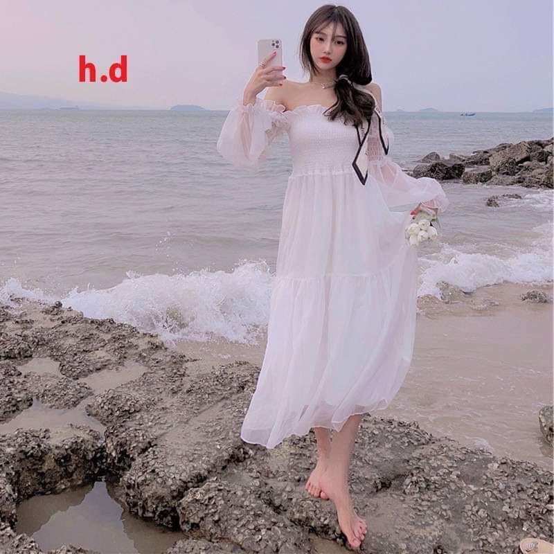 Váy tay voan bánh bèo HD7