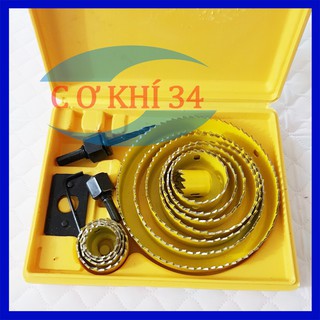 Bộ mũi khoét thạch cao, gỗ lắp đèn trần 16 chi tiết Cao Cấp
