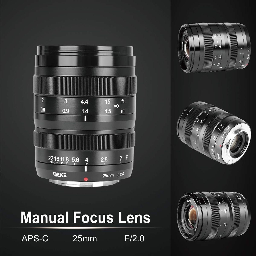 Ống Kính Meike 25mm F2.0 Aps-C For Sony E-Mount