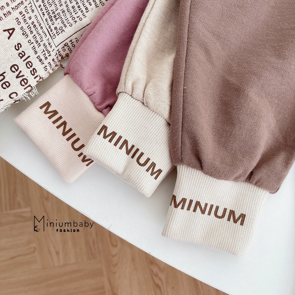 Quần nỉ bé gái dễ thương xinh xắn, quần dài thu đông hàng đẹp bé gái