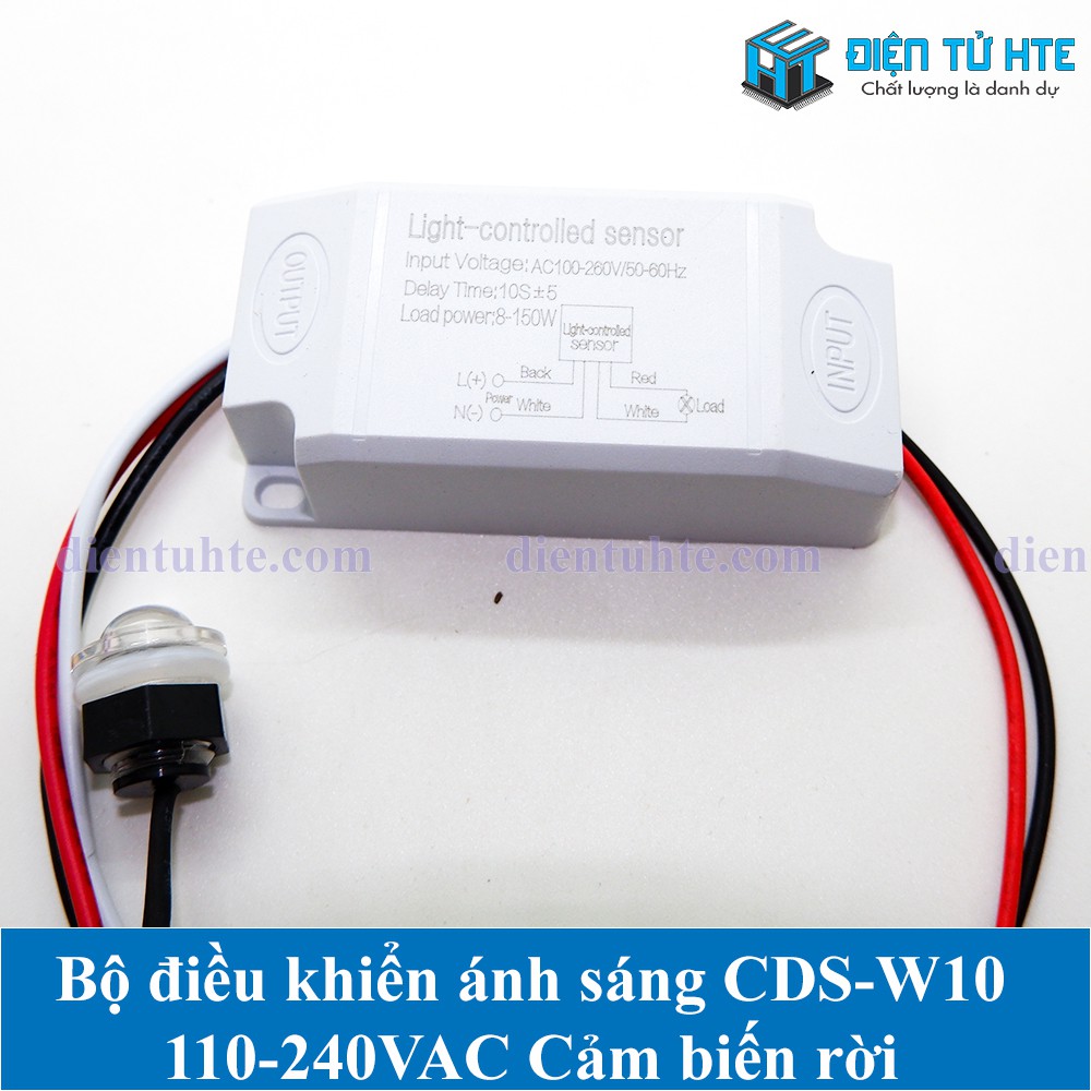 Bộ điều khiển cảm biến ánh sáng CDS-W10 110-240VAC Cảm biến rời [CN2]