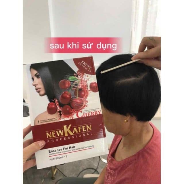 Thuốc Nhuộm Đen Tóc Phủ Bạc New Kafen Dạng Túi 500mlx2 Cover Gray Hair Dye Cream