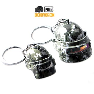 Móc treo chìa khóa mũ 3 rằn ri PUBG