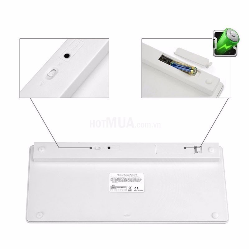 Bàn Phím Bluetooth Không Dây Cho Điện Thoại, Máy Tính Bảng | WebRaoVat - webraovat.net.vn