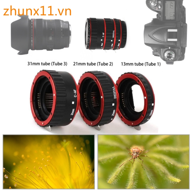 【HOT】Metal Mount Lens Adapter Auto Focus AF Macro Extension Tube Ring for Canon EOS EF-S Lens 750D 80D | BigBuy360 - bigbuy360.vn