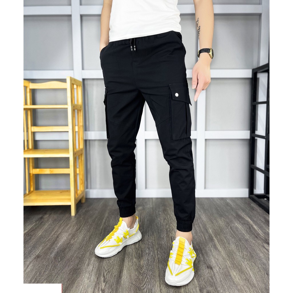 Quần Jogger Cao Cấp ⚜️𝑩𝑬̣̂𝑼 𝑺𝑻𝑶𝑹𝑬⚜️ - Quần Jogger Nam Kaki Túi Hộp - Hàng Cao Cấp - Chống Xù, Chông Bay Màu, Bai Nhão