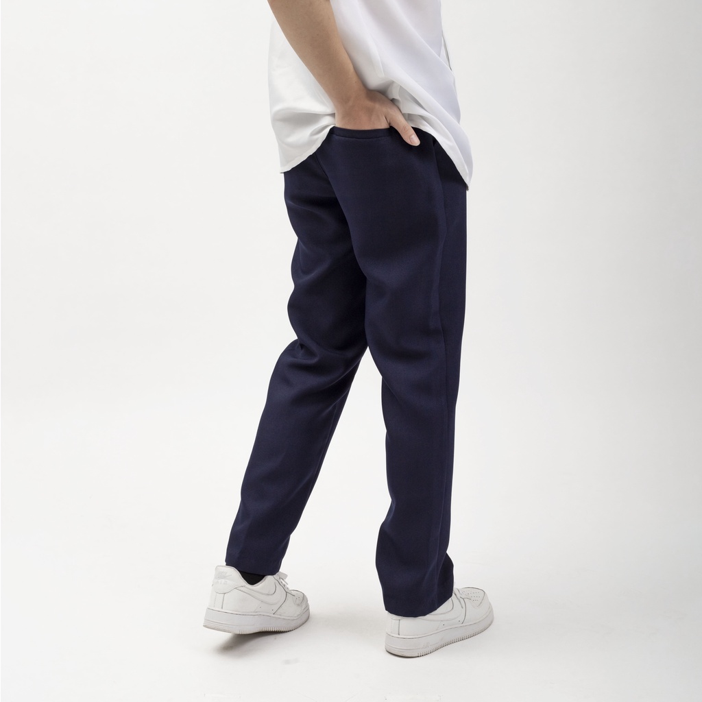 Quần Âu Baggy Ống Rộng Unisex N7 Newseven SCHOOL basic suông cạp chun nam nữ Local Brand