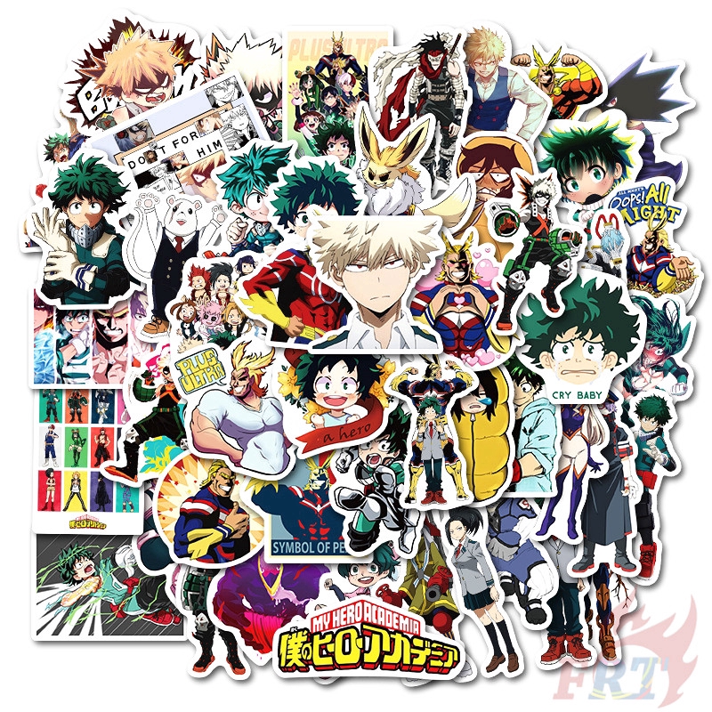 ❉ My Hero Academia - Series 02 Anime Cartoon Stickers ❉ 50Pcs/Set Midoriya Izuku Bakugou Katsuki Todoroki Shoto DIY Fashion Mixed Doodle Decals Stickers