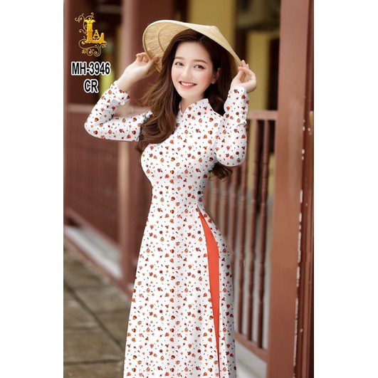 Vải áo dài hoa nhí