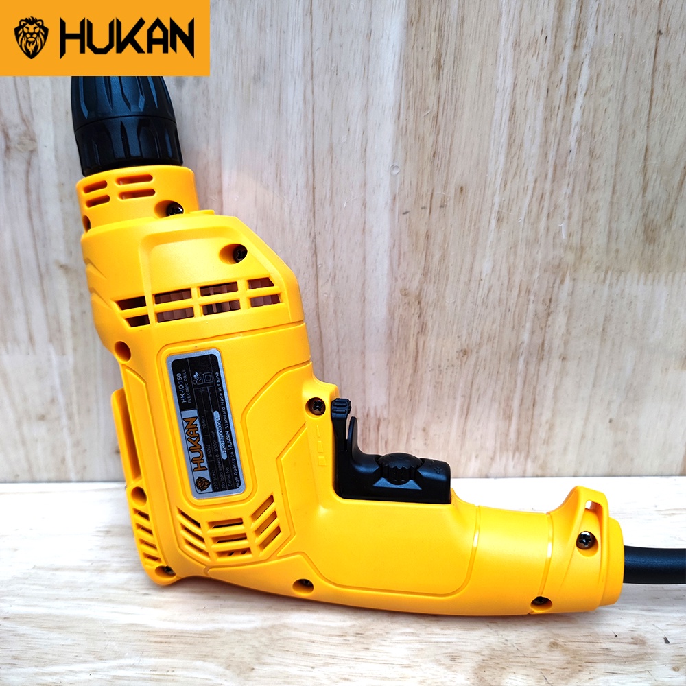 Máy khoan điện 10 ly HUKAN HK-ID550 lõi đồng có đảo chiều, điều chỉnh tốc độ