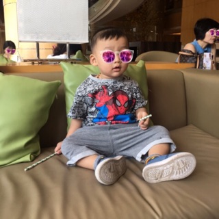 Bộ nhện lửng comic kèm nón 3D cho bé trai 11-30kg