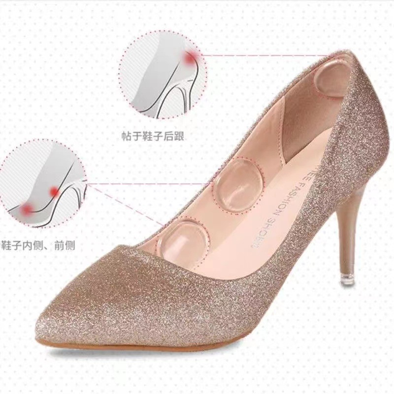 Miếng Dán Giày Cao Gót Bằng Chất Liệu Silicone Chống Mòn Tiện Dụng
