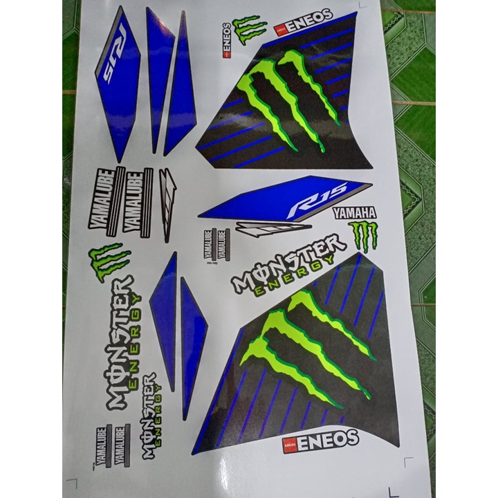 Tem rời R15 V3 monter xanh đen