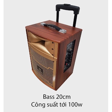 Loa  kéo Nanomax bass 20 S-8B tặng kèm mic