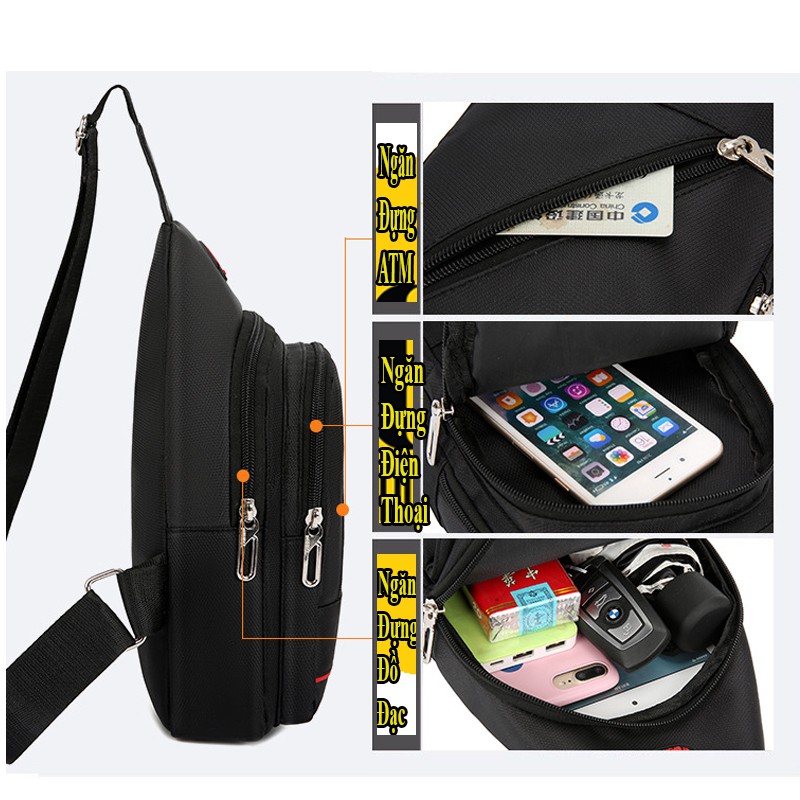 Túi đeo chéo nam mini đeo vai đi học vải canvas thời trang Hàn Quốc TĐC 01 | BigBuy360 - bigbuy360.vn