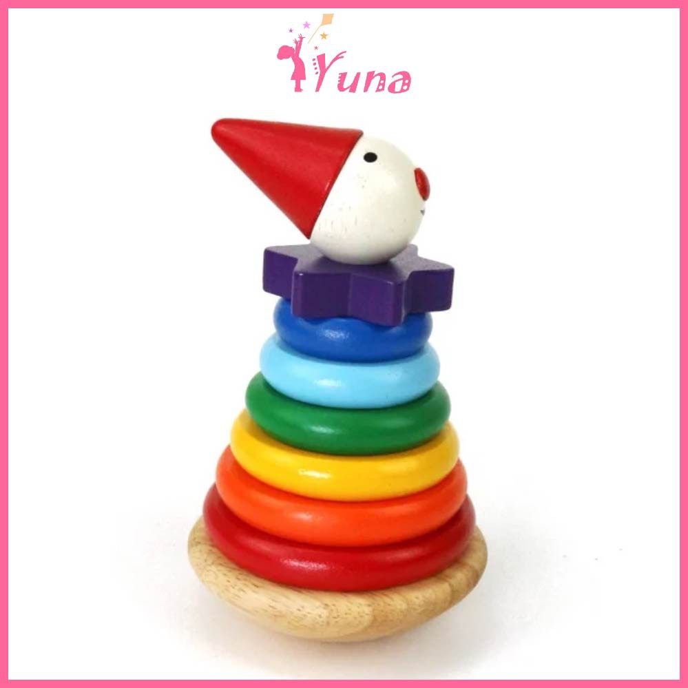 Cầu vồng chú hề - Đồ chơi gỗ thông minh Winwintoys cho bé