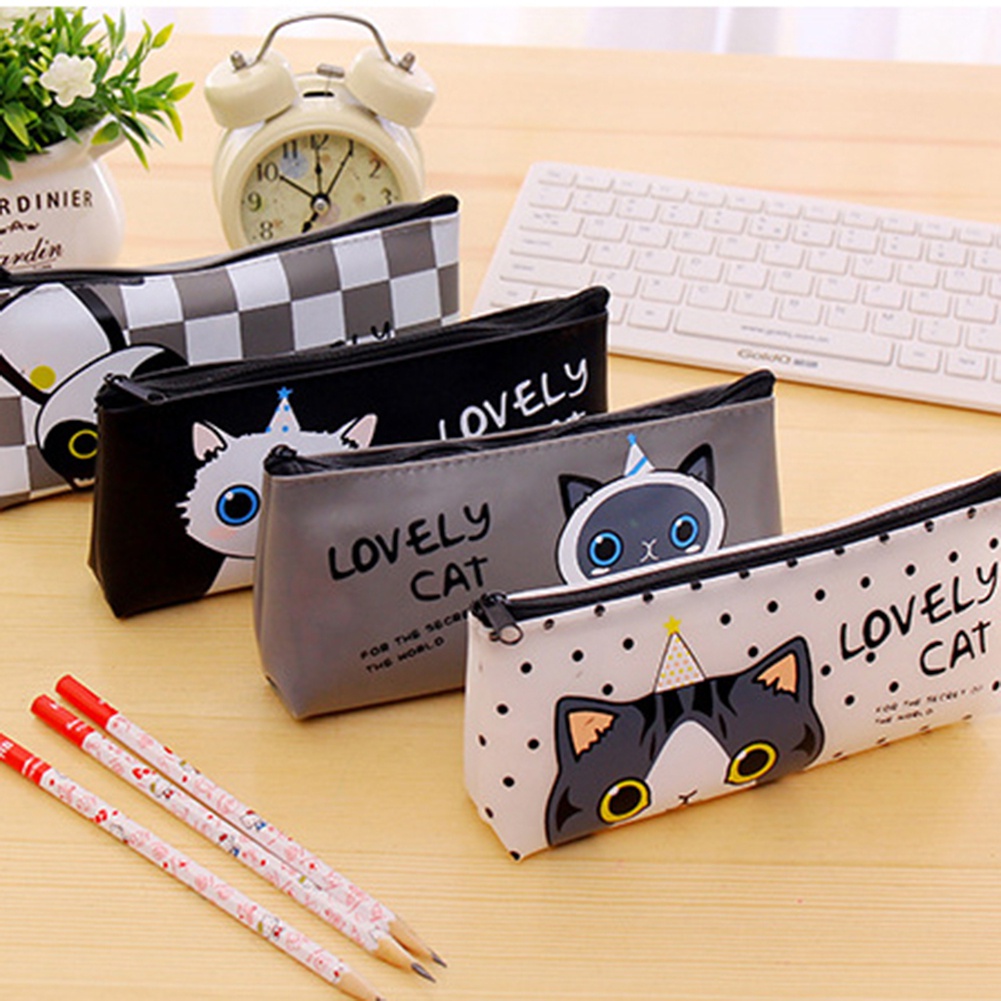 Túi da đựng viết/đồ trang sức xinh xắn