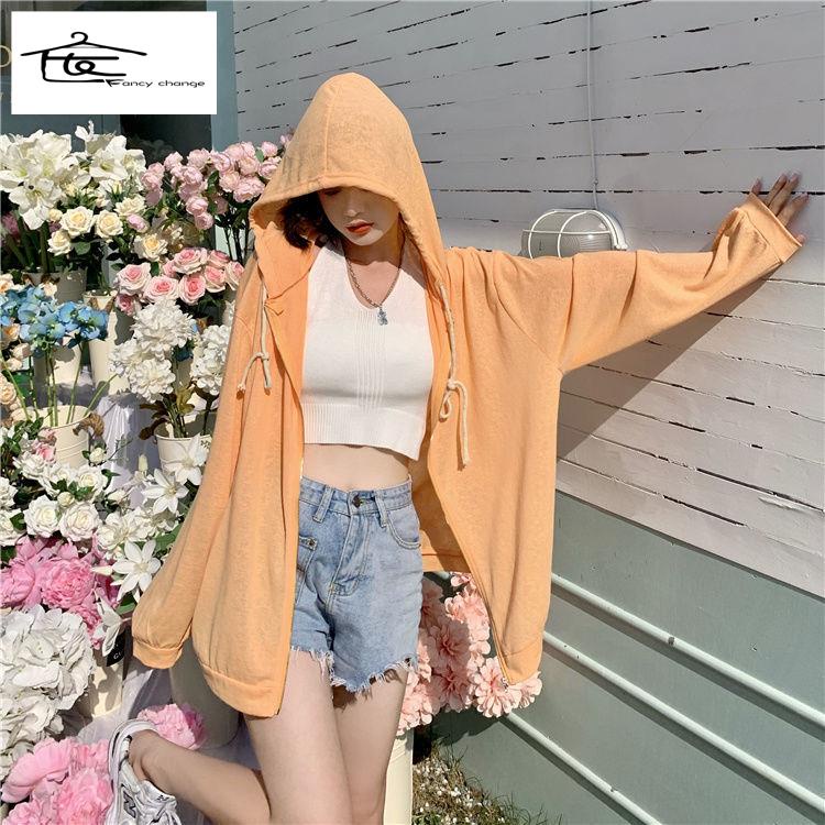 Áo Khoác Cardigan Chống Nắng Chất Lụa Mỏng Dáng Rộng Phong Cách Hàn Quốc Thời Trang Mùa Hè Hàng Mới 2022