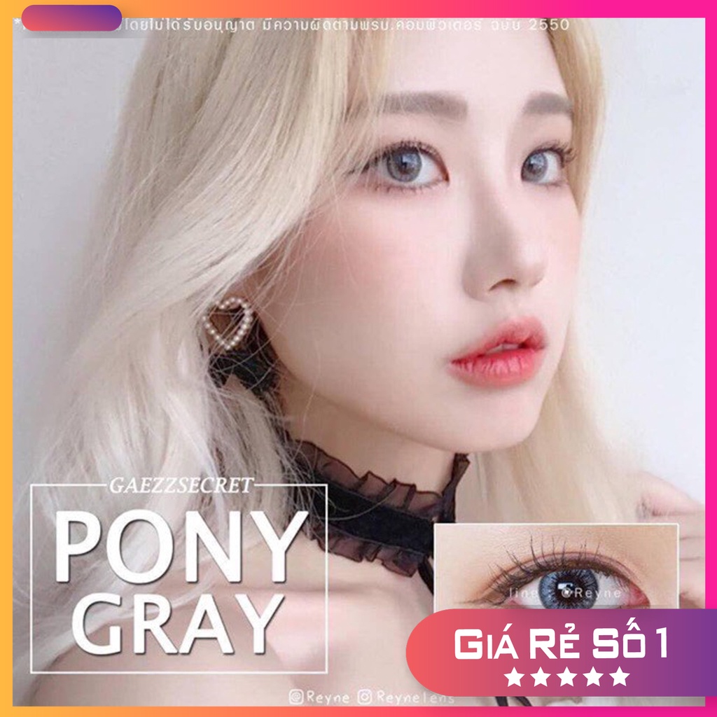 50 Mẫu Lens Xám Gray 0 Độ [CHÍNH HÃNG] - Kính Áp Tròng RUBY EYES HSD 1 Năm