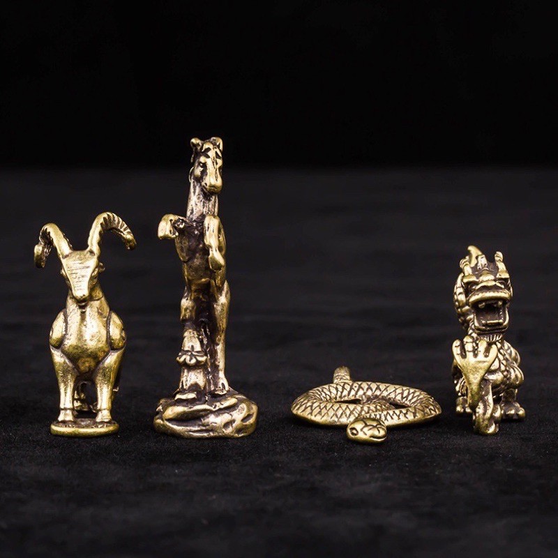 Tượng Trưng Bày Phong Thủy Bằng Đồng Hình 12 Con Giáp
