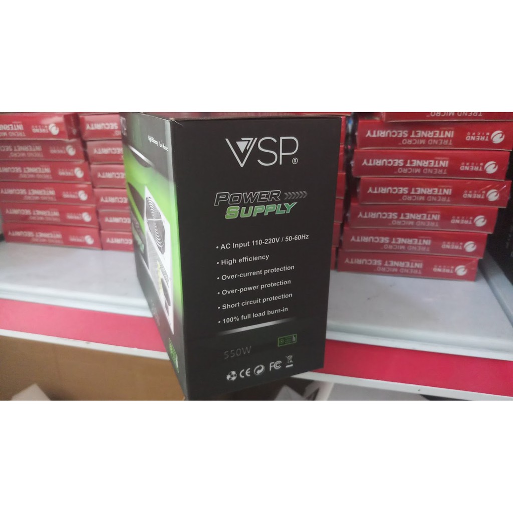 Nguồn Vi TÍnh VSP 550W kèm Dây