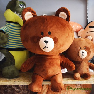 [ GIẢM GIÁ ] Gấu bông Brown cao cấp khổ vải 70 cao 50 _ Gấu Teddy Xinh