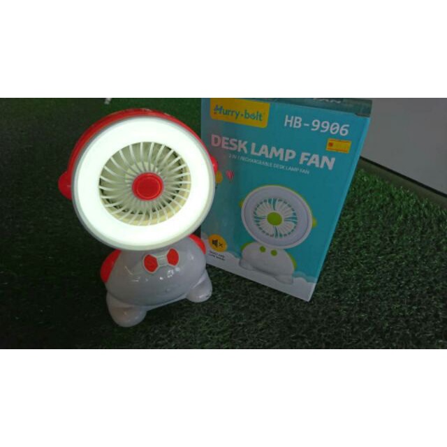 QUẠT SẠC TÍCH ĐIỆN 3 CHẾ ĐỘ LED VIỀN SIÊU KUTE HB9906