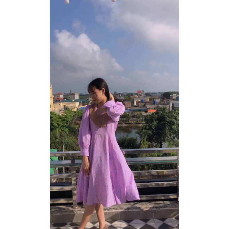 đầm hoa tiểu thư 219k