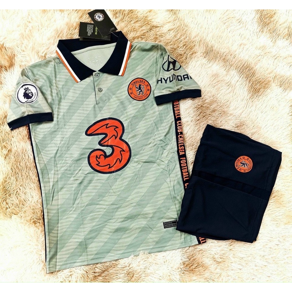 Bộ Áo Đấu Chelsea Xanh Cổ Bẻ 22/23 ⚡RẺ VÔ ĐỊCH⚡Quần Áo Đá Banh CLB Chelsea Vải Thái Chuẩn Áo Thi Đấu