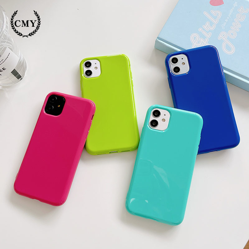 ốp iphone 11 Ốp điện thoại silicon TPU màu kẹo macaron cho iPhone 11 Pro Max X Xr Xs