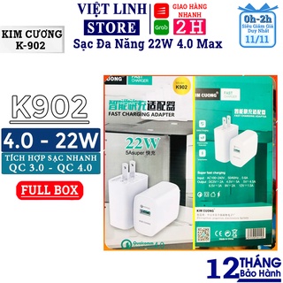 SẠC NHANH KIM CƯƠNG | 4.0 22W - K902 Hàng Chính Hãng- Việt Linh Store