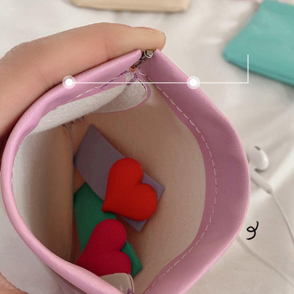 Cleoes Túi Đựng Mỹ Phẩm Tiền Xu Tai Nghe Mini Màu Kẹo Tự Đóng Dùng Khi Đi Du Lịch
