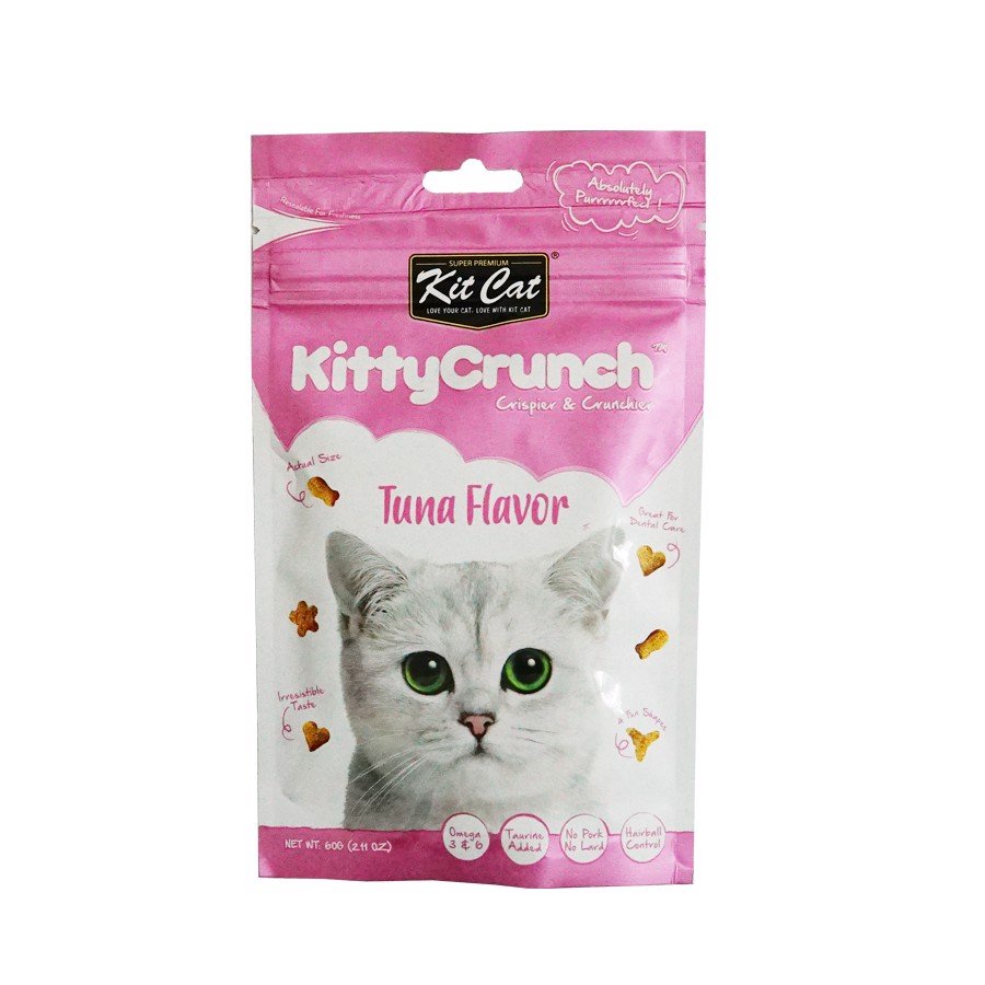 [Rẻ vô địch] [Có sẵn] Bánh thưởng ăn vặt cho mèo KitCat KittyCrunch 60gr