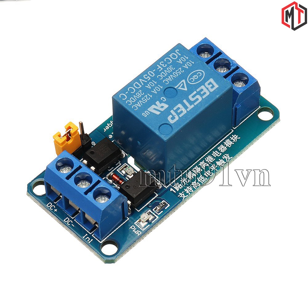 Module 1 Relay Với Opto Cách Ly , Kích HIGH/LOW 5VDC - 12VDC - 24VDC