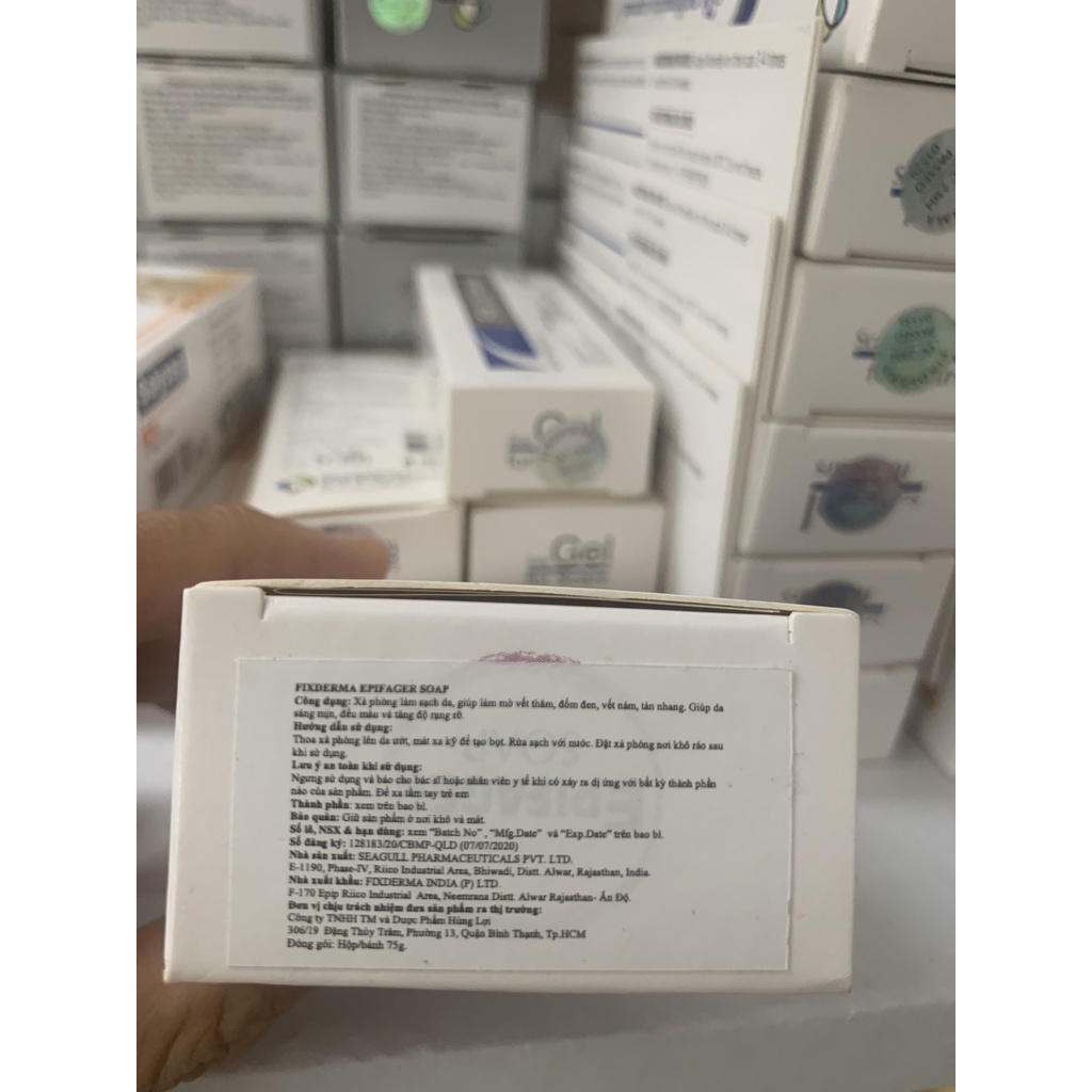 Xà Phòng Trắng Sáng Da Mờ Thâm Nám Fixderma Epifager Soap 75g