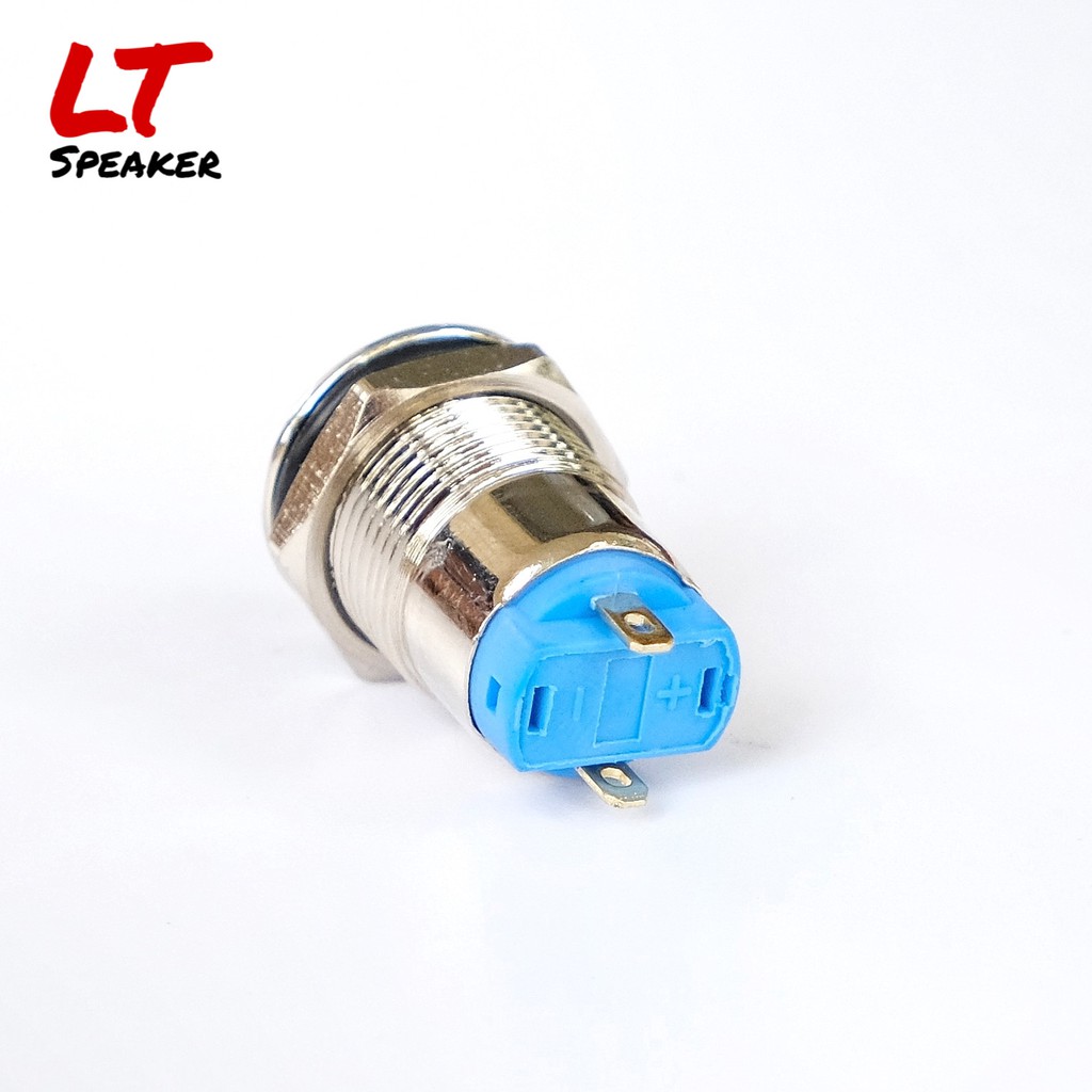 Công tắc On/Off 12mm Full Kim loại 5 - 36V DC - Nút nguồn tự khóa chống nước