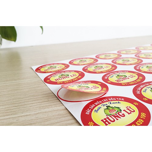 Chuyên in tem nhãn theo yêu cầu số lượng ít THIẾT KẾ MIỄN PHÍ