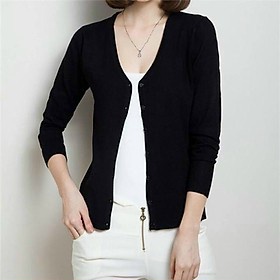 Áo khoác len 9 nút cổ tim có nhiều màu