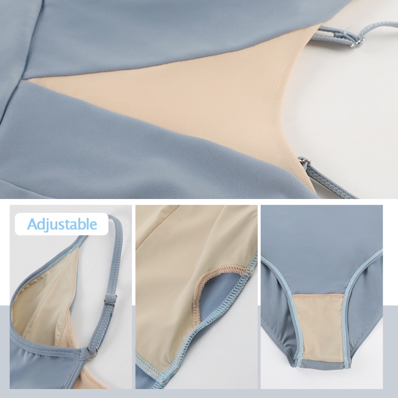 Bộ áo liền quần mềm mại cho vận động viên ba lê yoga nữ