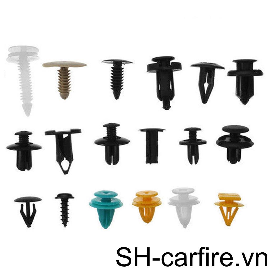 Set 100 Đinh Tán Nhựa Nhiều Màu Sắc Cho Xe Ô Tô