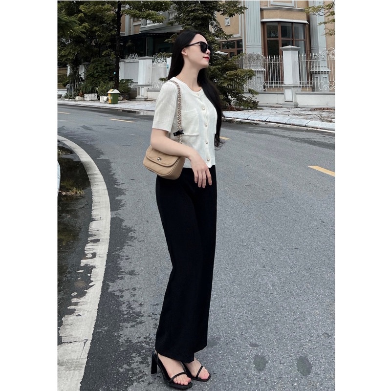 Quần vải ống đứng KR thời trang nữ Q999