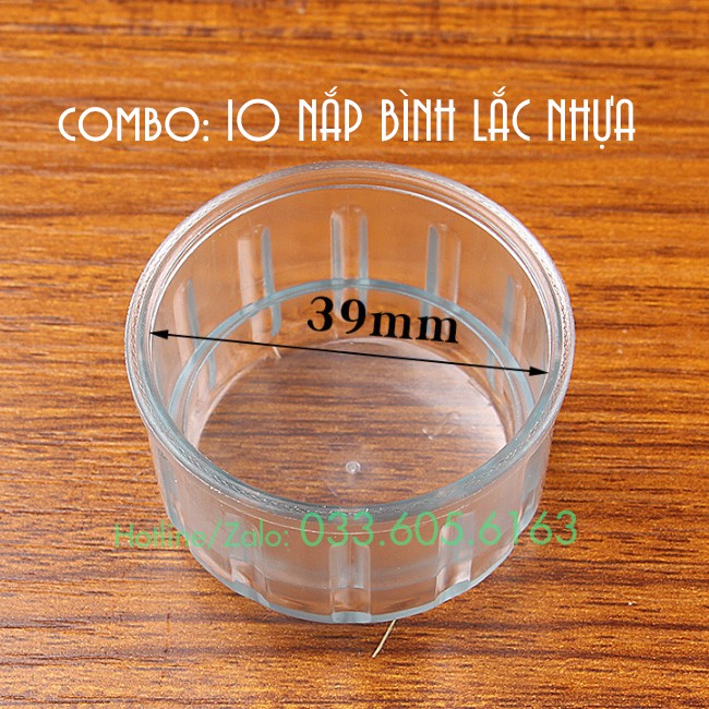 COMBO: 10 Nắp đậy cho bình lắc shaker pha chế nhựa (vừa bình 350ml, 530ml, 700ml, 1000ml) - Dụng cụ pha chế TV