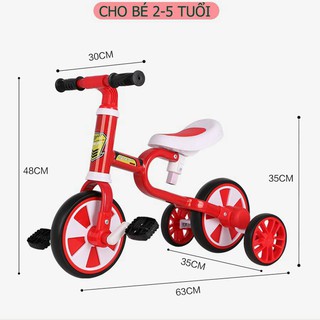 Xe đạp trẻ em,Xe chòi chân thăng bằng Motion 4 bánh có bàn đạp 3 bánh dành cho bé 2 đến 5 tuổi