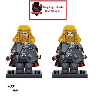Xếp Hình Minifigures Marvel Thor đồ chơi lắp ráp mô hình nhân vật siêu anh hùng V 001