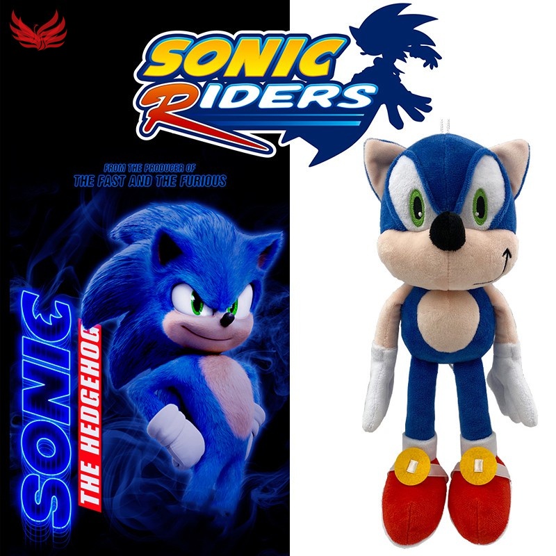 Búp bê nhồi bông hình nhân vật Sonic 30cm đáng yêu
