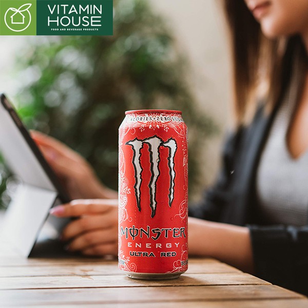 [VITAMIN HOUSE] Nước tăng lực Monster Zero Ultra Red 473ml