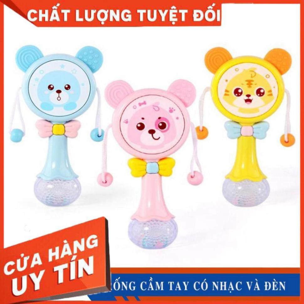 Stoy Lục Lạc Lúc Lắc Trống Antona Mặt Gấu Đáng Yêu Có Nhạc Và Đèn Cho Bé