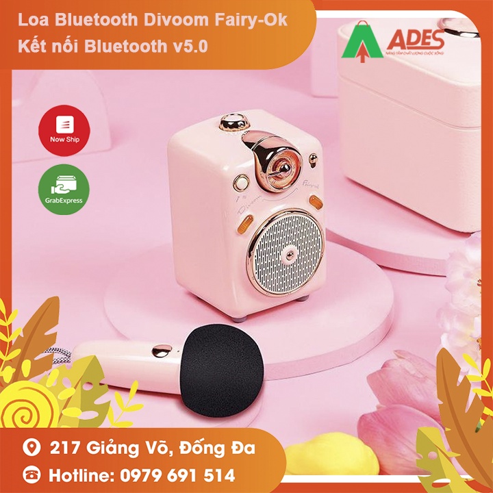 Loa Bluetooth Divoom Fairy-Ok Kết nối Bluetooth v5.0 - Bảo hành chính hãng 12 tháng