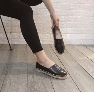 Giày Slipon da trần cói